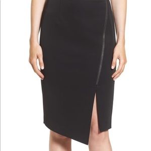halogen asymmetrical zip skirt Black size 8